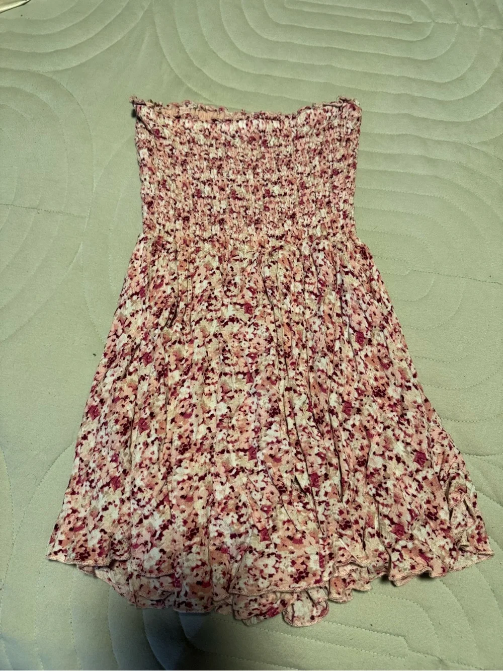 Floral Pink Smocked dress